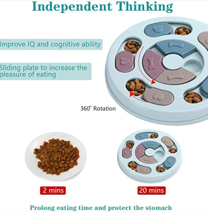 Pawsitive Mind Puzzle Feeder Bowl