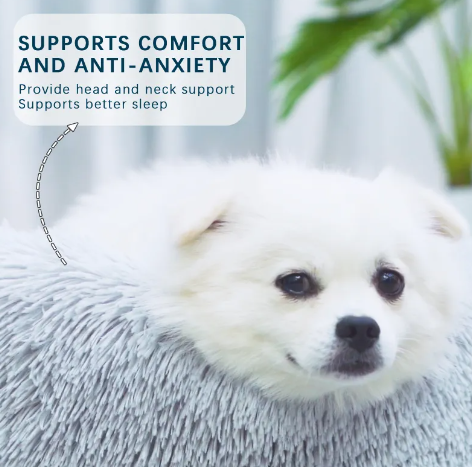 Pawsitive Mind Calming Donut Dog Bed