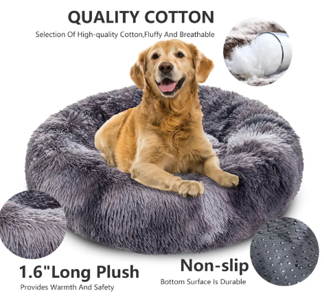 Pawsitive Mind Calming Donut Dog Bed