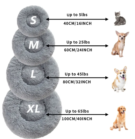 Pawsitive Mind Calming Donut Dog Bed